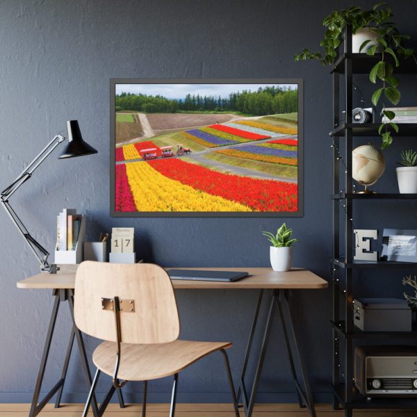 93854-598.jpg Colorful Tulip Field Framed Poster