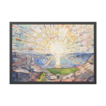 Edvard Munch's Solenintro Framed Poster