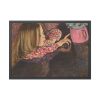 Girl With a Vase of Flowers by Stanislaw Wyspianski Framed Poster