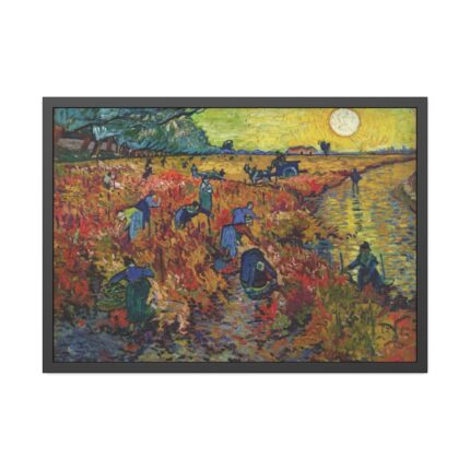 Vincent van Gogh's The Red Vineyard Framed Poster