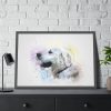 93854-635.jpg Retriever Watercolor Paint Framed Poster