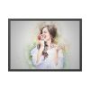 93854-636.jpg Girl with Apple Framed Poster