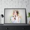 93854-639.jpg Girl with Apple Framed Poster