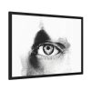 93854-641.jpg Eye Black and White Framed Poster