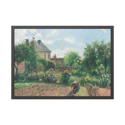 The Artist's Garden Camille Pissarro Framed Poster