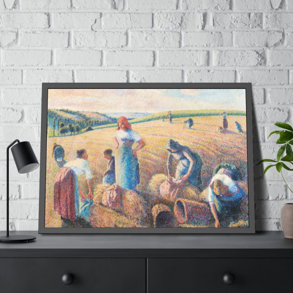 93854-651.jpg The Gleaners by Camille Pissarro Framed Poster