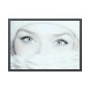 Face of a Girl with Beautiful Eyes Framed Poster