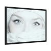 Face of a Girl with Beautiful Eyes Framed Poster