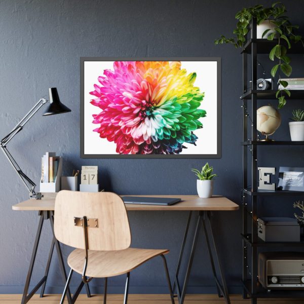 93854-674.jpg Multicolored Flower Illustration Framed Poster