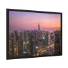 93854-69.jpg View of City Lit Up at Night Framed Poster