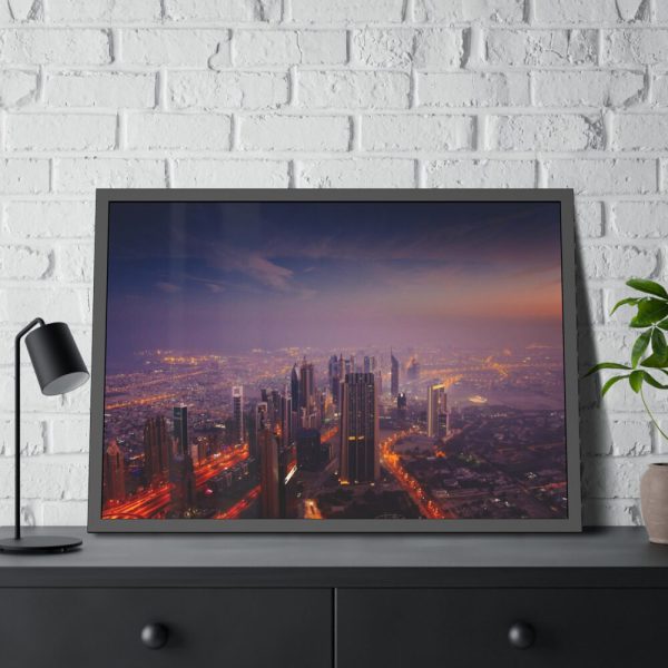 93854-83.jpg Dubai at Sunrise Framed Poster