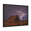 93855-1.jpg Barn Lightning Bolt Storm Framed Poster