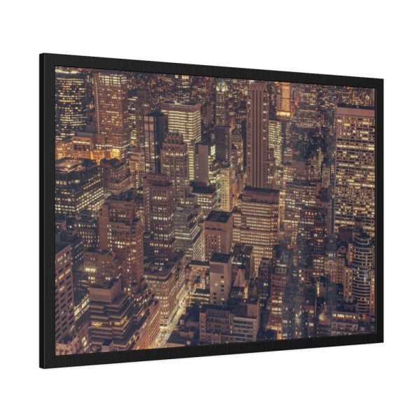 93855-121.jpg New York City Skyline at Night Framed Poster