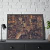 93855-123.jpg New York City Skyline at Night Framed Poster