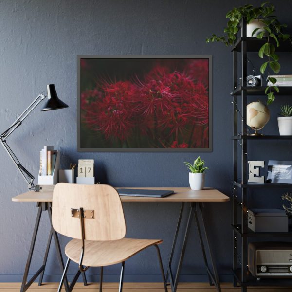 93855-162.jpg Red Spider Lilies Framed Poster