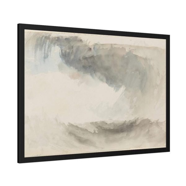 93855-173.jpg Clouds, Rain and Waves With Washes of Grey and Blue Framed Poster