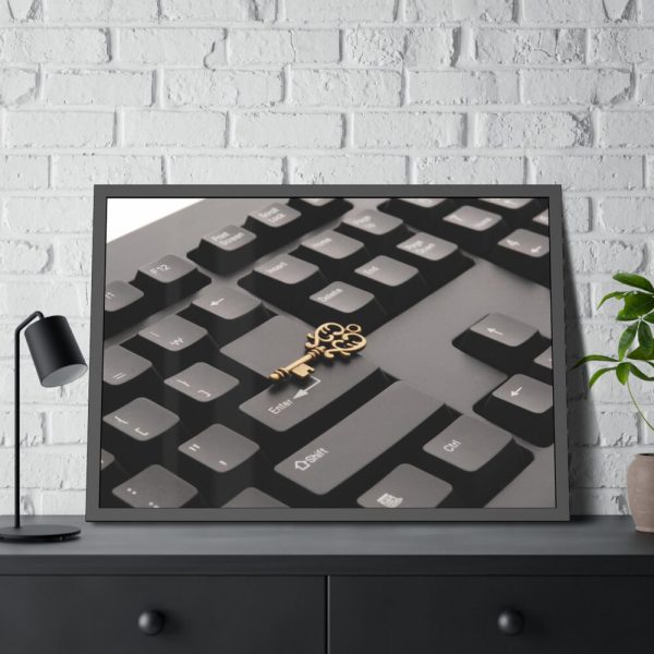 93855-183.jpg Key to Success Framed Poster