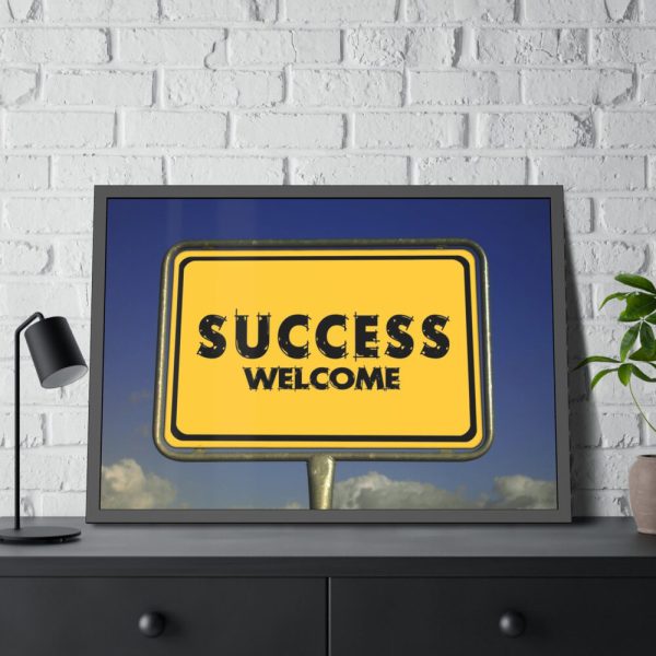93855-19.jpg Success Welcome Invitation Framed Poster