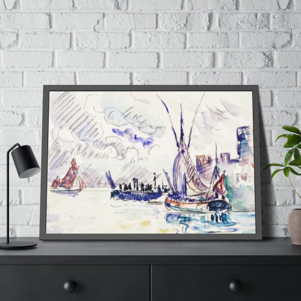 93855-215.jpg La Rochelle by Paul Signac Framed Poster