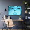 93855-222.jpg Blue Womans Face Framed Poster