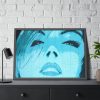 93855-223.jpg Blue Womans Face Framed Poster