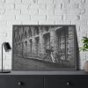93855-227.jpg Black and White Shot of Bike Framed Poster