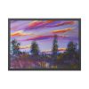 93855-232.jpg Artistically Landscape of Sunset and Clouds Framed Poster