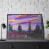 93855-235.jpg Artistically Landscape of Sunset and Clouds Framed Poster