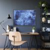 93855-238.jpg Blue Stripes With Blurred Texture Framed Poster