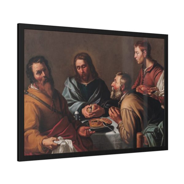 93855-249.jpg Supper at Emmaus Framed Poster