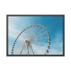 93855-276.jpg Large Ferris Wheel Against a Blue Sky Framed Poster