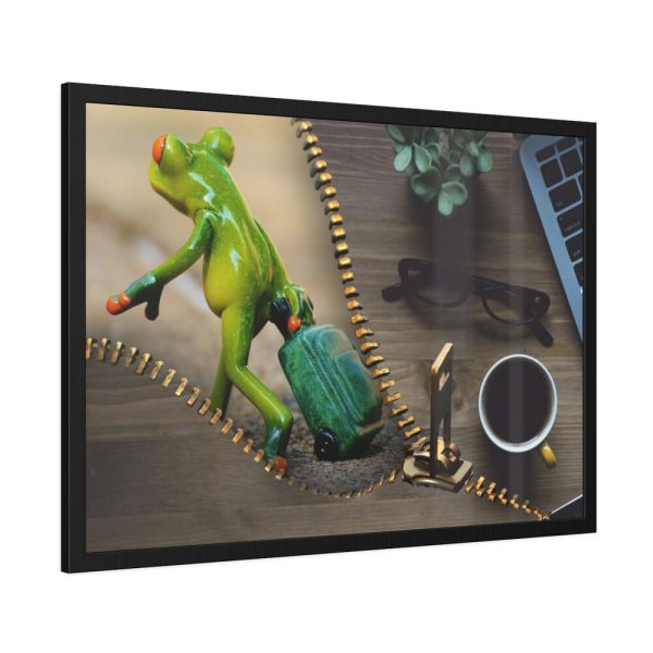 93855-29.jpg Office Work vs Holiday Recovery Framed Poster