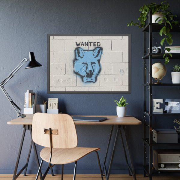 93855-290.jpg Graffiti Fox Framed Poster