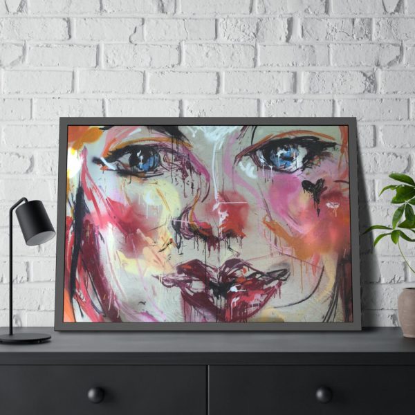 93855-295.jpg Face Painting Abstract Graffiti Framed Poster
