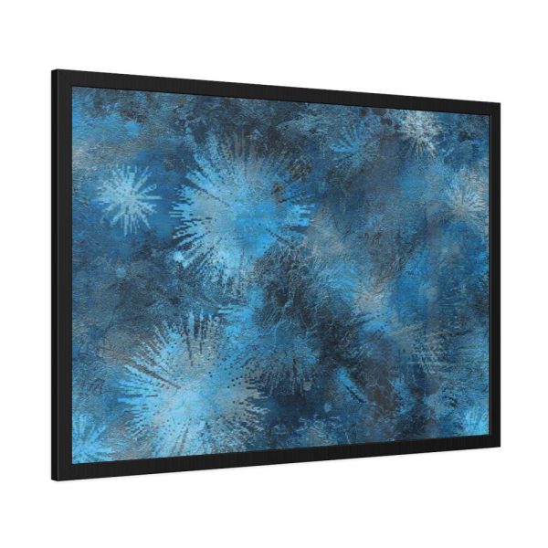 Аrt Painting Blue Blob Framed Poster