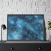 Аrt Painting Blue Blob Framed Poster