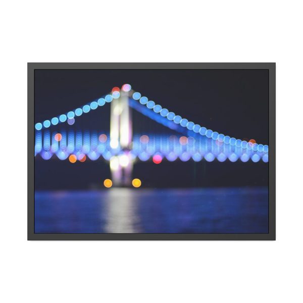 Blur Bridge Framed Poster