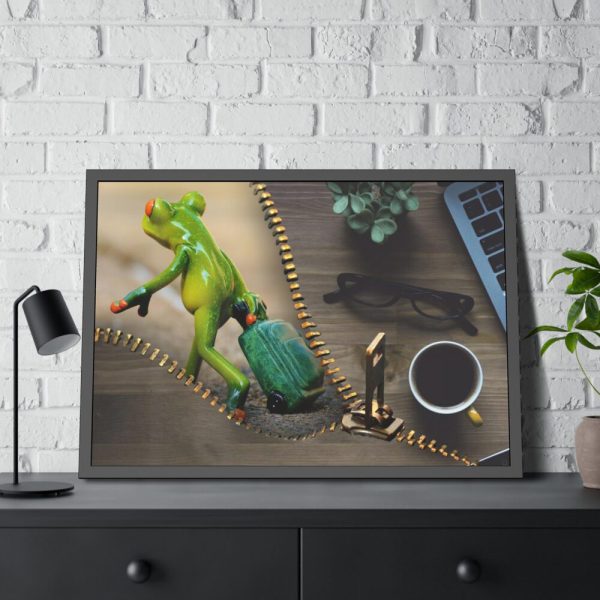 93855-31.jpg Office Work vs Holiday Recovery Framed Poster