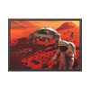 93855-316.jpg Humans on Mars Illustrated by Pat Rawlings Framed Poster