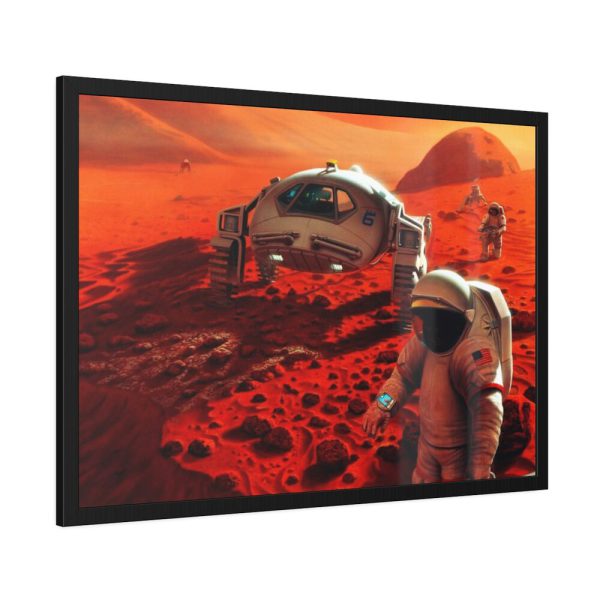 93855-317.jpg Humans on Mars Illustrated by Pat Rawlings Framed Poster