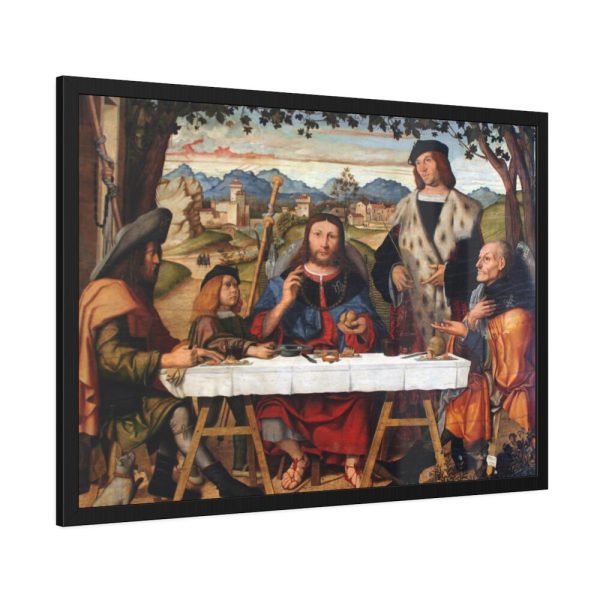 93855-329.jpg Marziale Christus in Emmaus Anagoria Framed Poster
