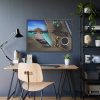 93855-34.jpg Office Work vs Sea and Beach Framed Poster