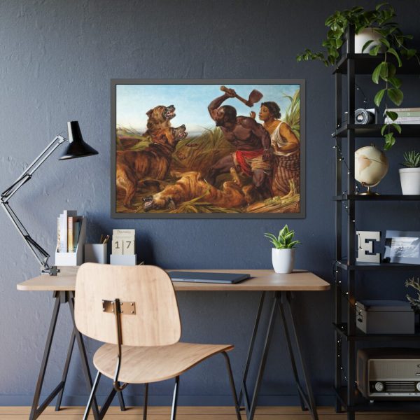The Hunted Slaves by Richard Ansdell Framed Poster