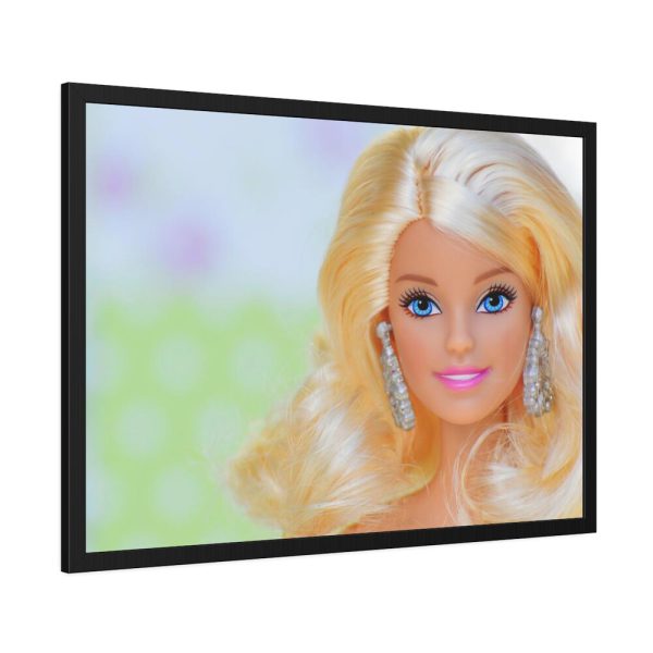 93855-353.jpg Barbie Doll Face Framed Poster