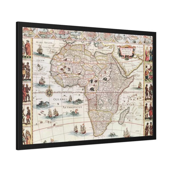 93855-357.jpg Africæ nova descriptio by Willem Janszoon Blaeu Framed Poster
