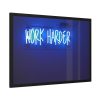 Work Harder Motivation Framed Poster