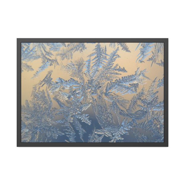 93855-384.jpg Closeup on Ice Crystals Framed Poster