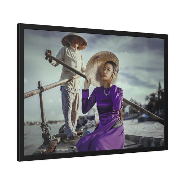 93855-417.jpg Asian Hat Dress Framed Poster