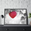93855-431.jpg Red Apple in the Black and White Framed Poster