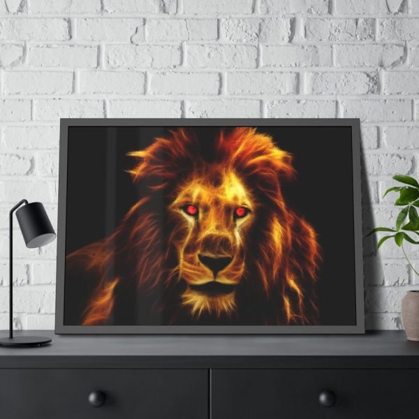93855-447.jpg Lion King from Africa Framed Poster